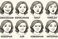 Ilustrasi 8 emosi pada manusia