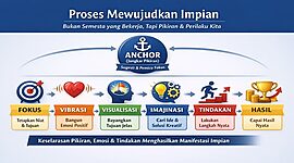 Ilustrasi Proses mewujudkan Impian yang jelas