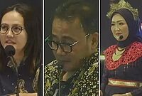 Juri LCC Empat Pilar MPR RI dan MC (Foto kolase)