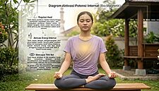 Ilustrasi mengaktifkan kelenjar pineal