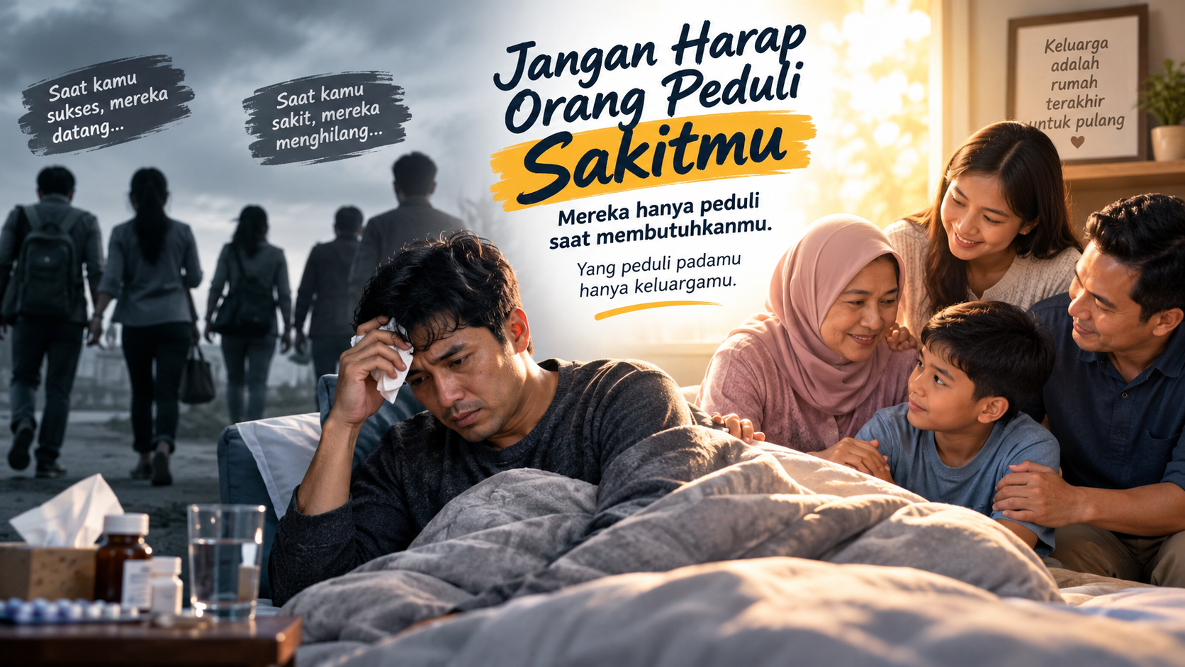 Jangan Harap Orang Peduli Sakitmu, Mereka Hanya Peduli Saat Membutuhkanmu